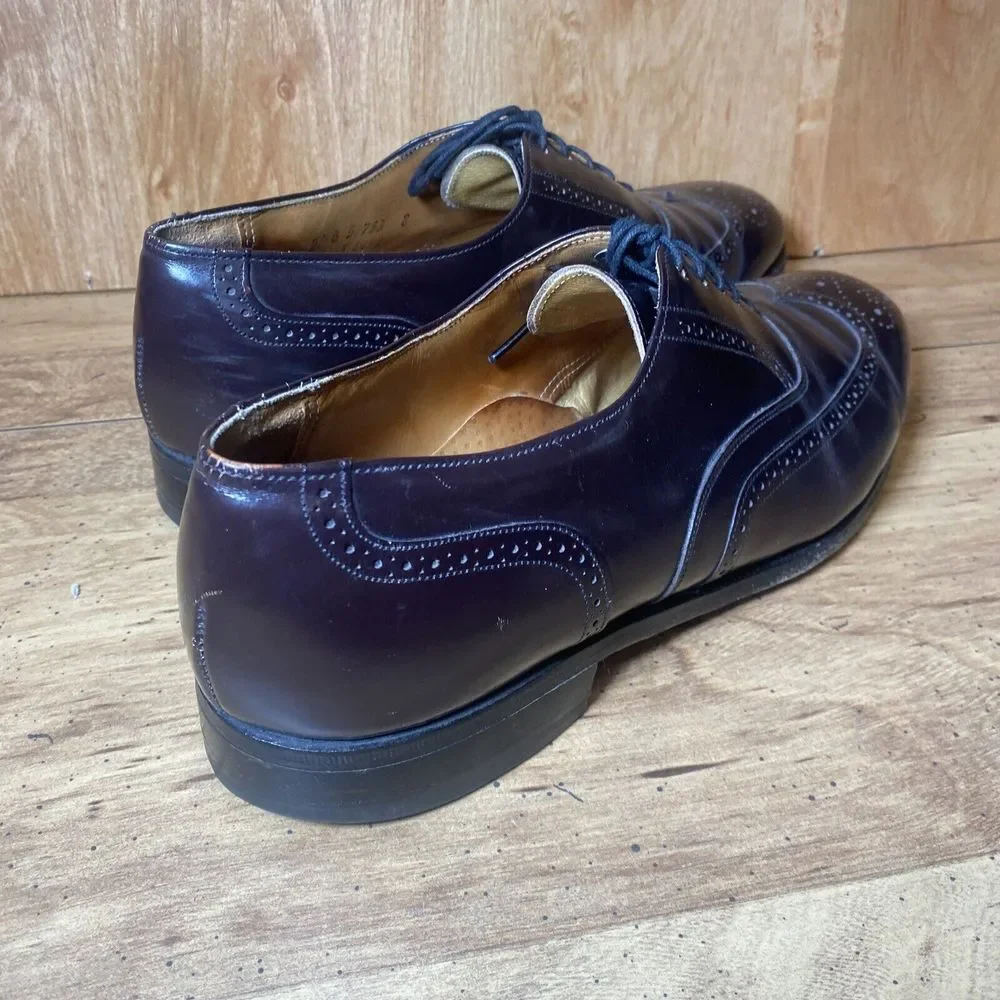 Johnston & Murphy Optima Wingtip Oxford‎ Dress Shoes 22-2923 USA Men's 9.5 D